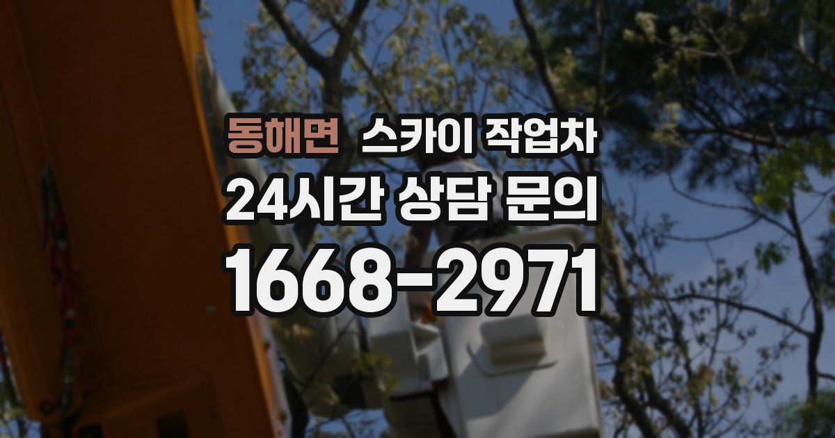 동해면 스카이 작업차