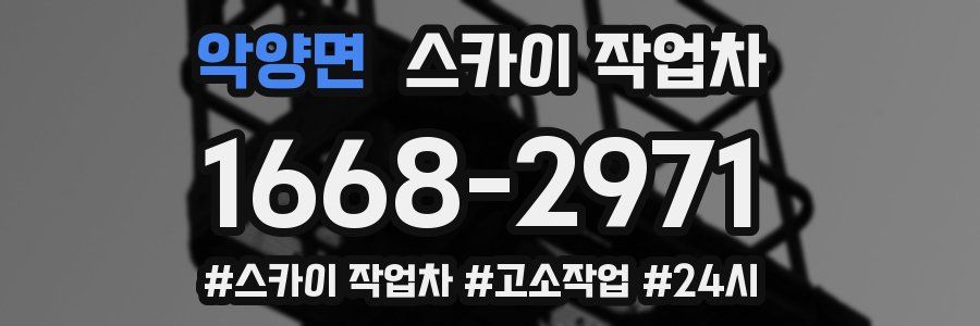 악양면 스카이 작업차