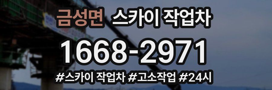 금성면 스카이 작업차