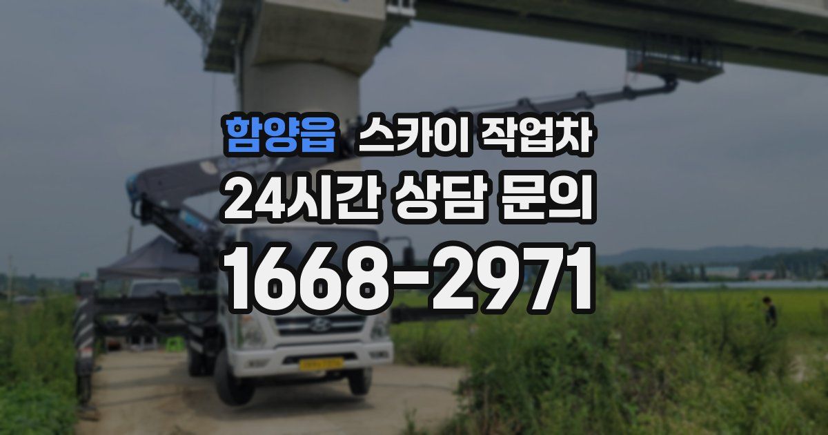 함양읍 스카이 작업차