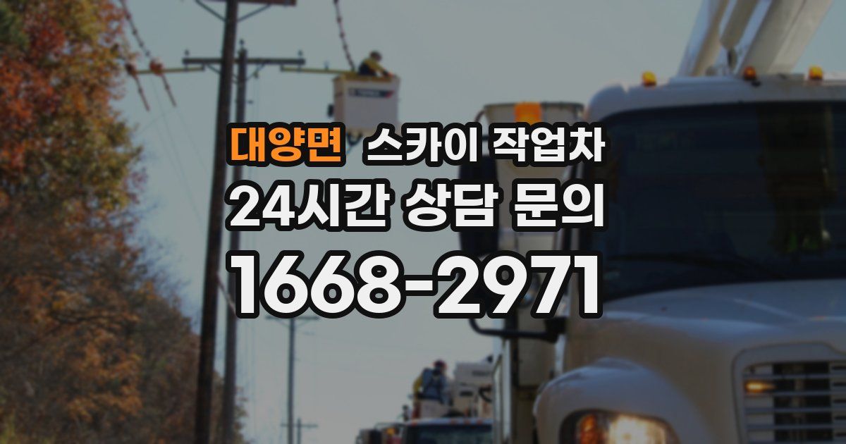 대양면 스카이 작업차