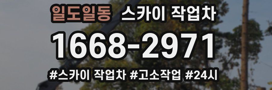 일도일동 스카이 작업차