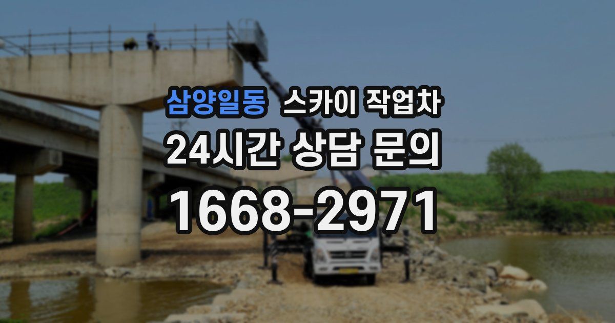삼양일동 스카이 작업차