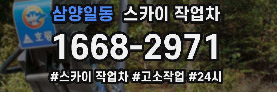 삼양일동 스카이 작업차