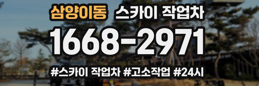 삼양이동 스카이 작업차