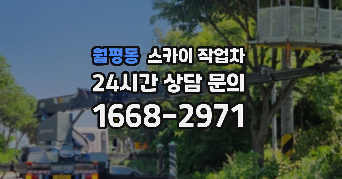 월평동 스카이 작업차