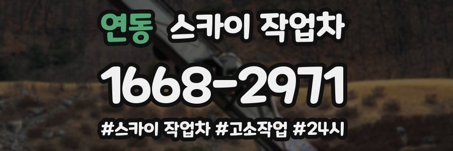 연동 스카이 작업차