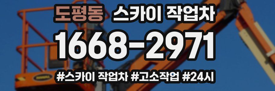 도평동 스카이 작업차