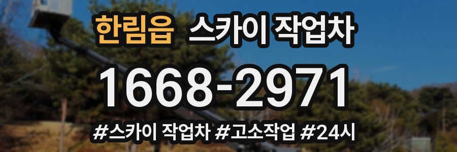 한림읍 스카이 작업차