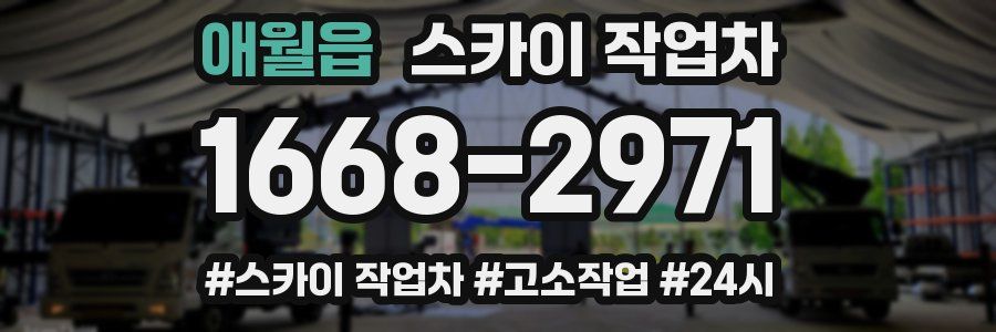 애월읍 스카이 작업차