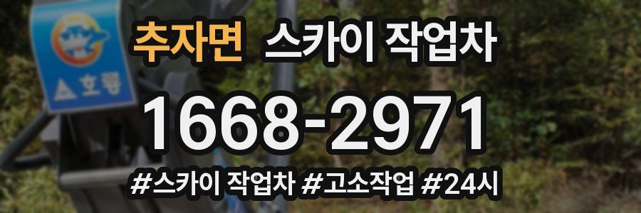 추자면 스카이 작업차