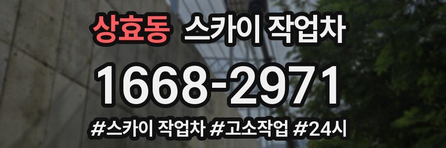 상효동 스카이 작업차