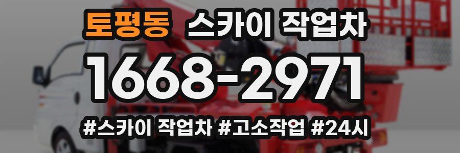 토평동 스카이 작업차