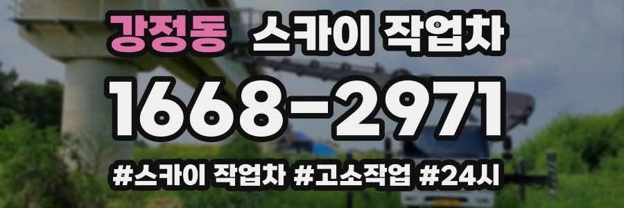 강정동 스카이 작업차