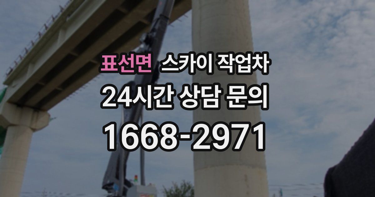 표선면 스카이 작업차