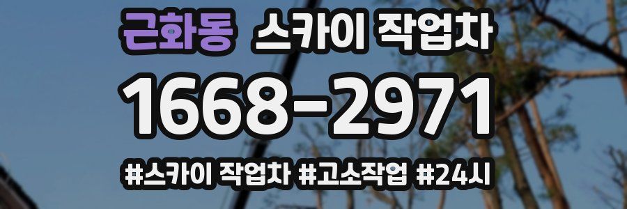 근화동 스카이 작업차