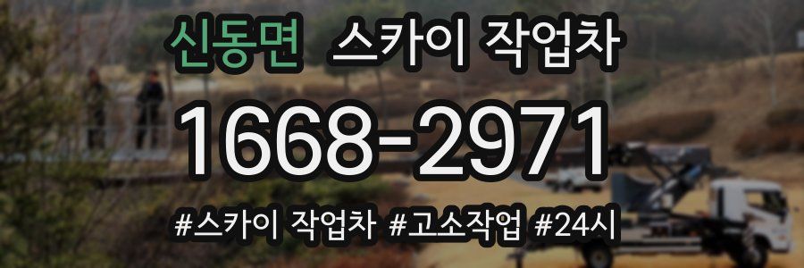 신동면 스카이 작업차
