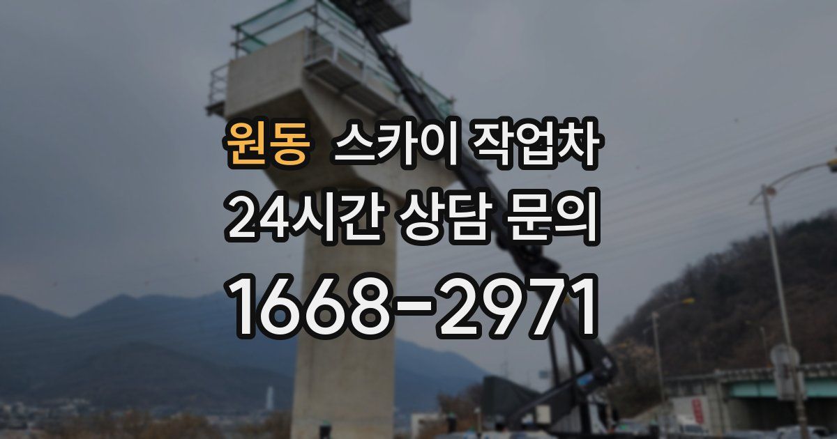 원동 스카이 작업차