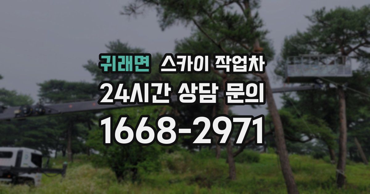귀래면 스카이 작업차