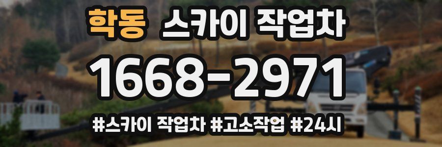 학동 스카이 작업차