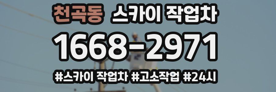 천곡동 스카이 작업차