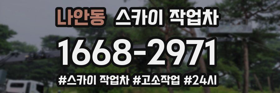 나안동 스카이 작업차
