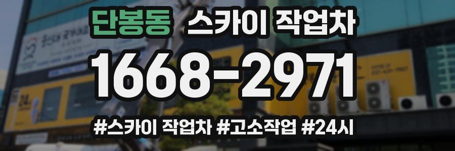 단봉동 스카이 작업차