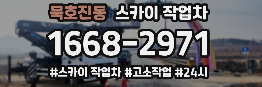 묵호진동 스카이 작업차