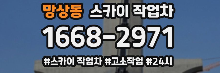 망상동 스카이 작업차