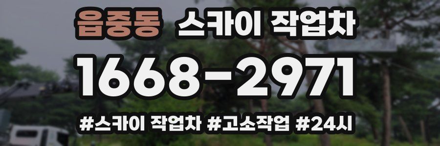 읍중동 스카이 작업차