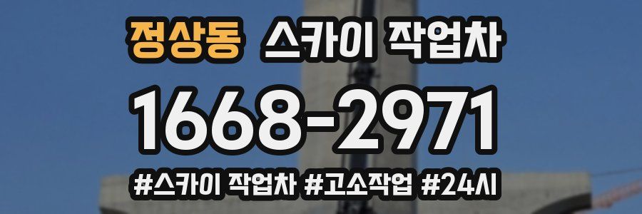 정상동 스카이 작업차