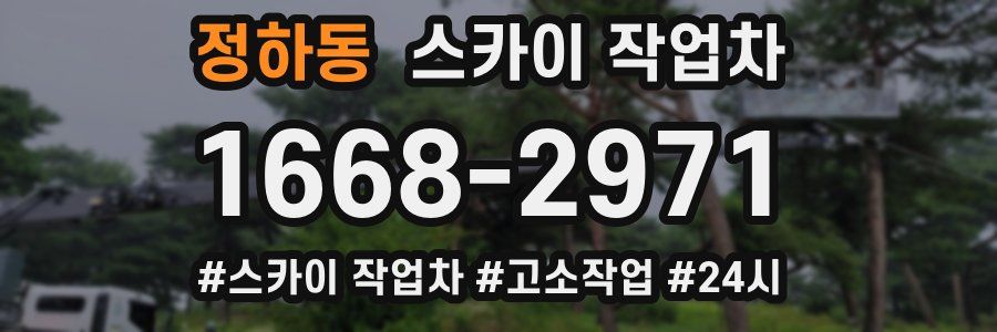 정하동 스카이 작업차
