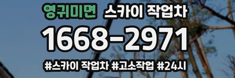 영귀미면 스카이 작업차