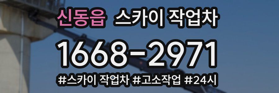 신동읍 스카이 작업차