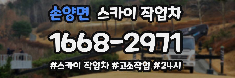 손양면 스카이 작업차