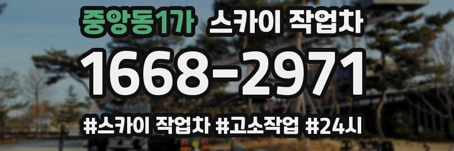 중앙동1가 스카이 작업차