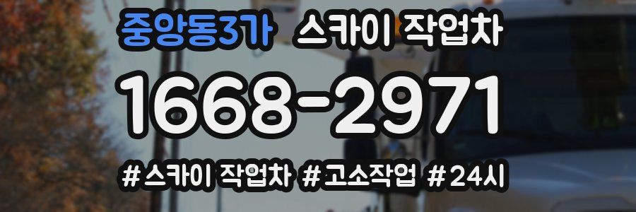 중앙동3가 스카이 작업차