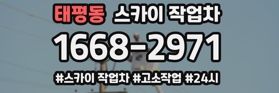 태평동 스카이 작업차