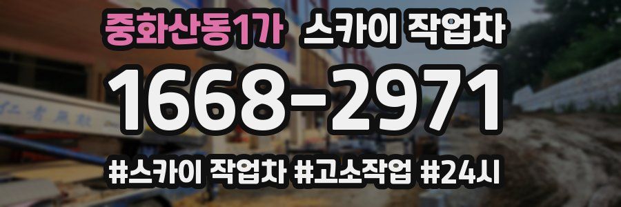 중화산동1가 스카이 작업차