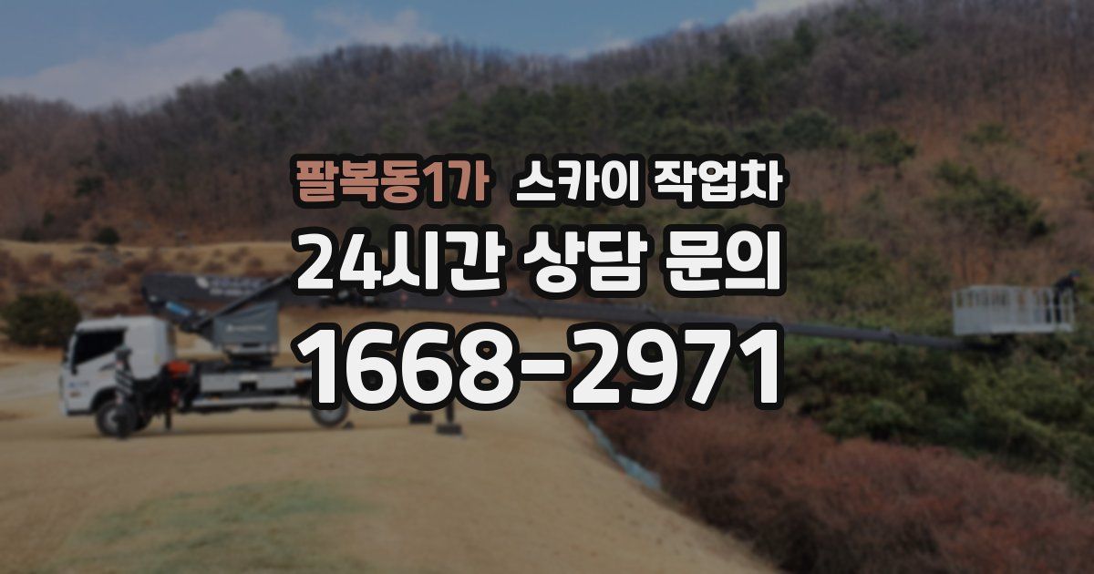 팔복동1가 스카이 작업차