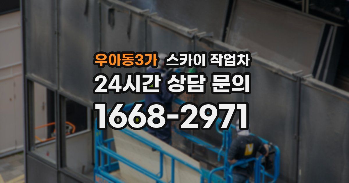 우아동3가 스카이 작업차