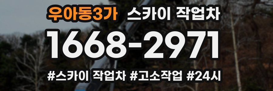 우아동3가 스카이 작업차