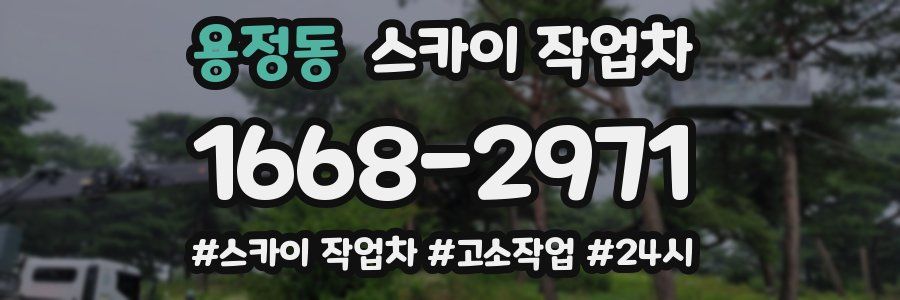 용정동 스카이 작업차