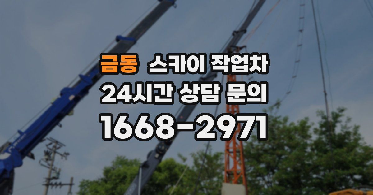 금동 스카이 작업차