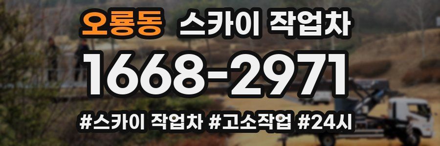 오룡동 스카이 작업차