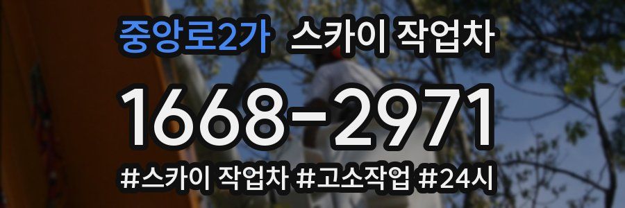 중앙로2가 스카이 작업차