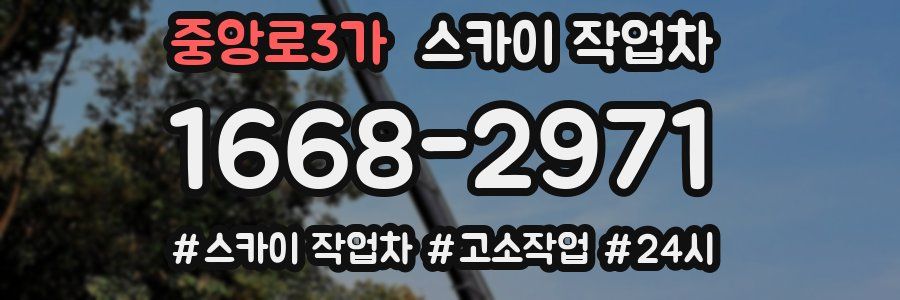 중앙로3가 스카이 작업차