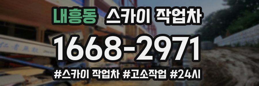 내흥동 스카이 작업차