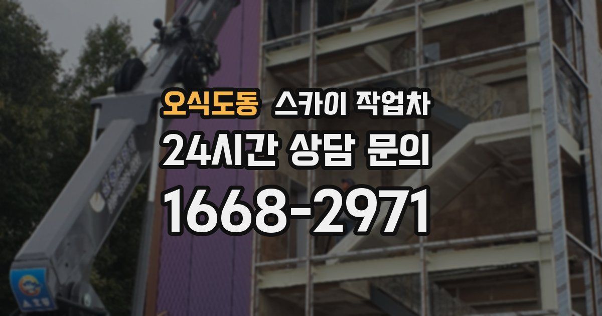 오식도동 스카이 작업차