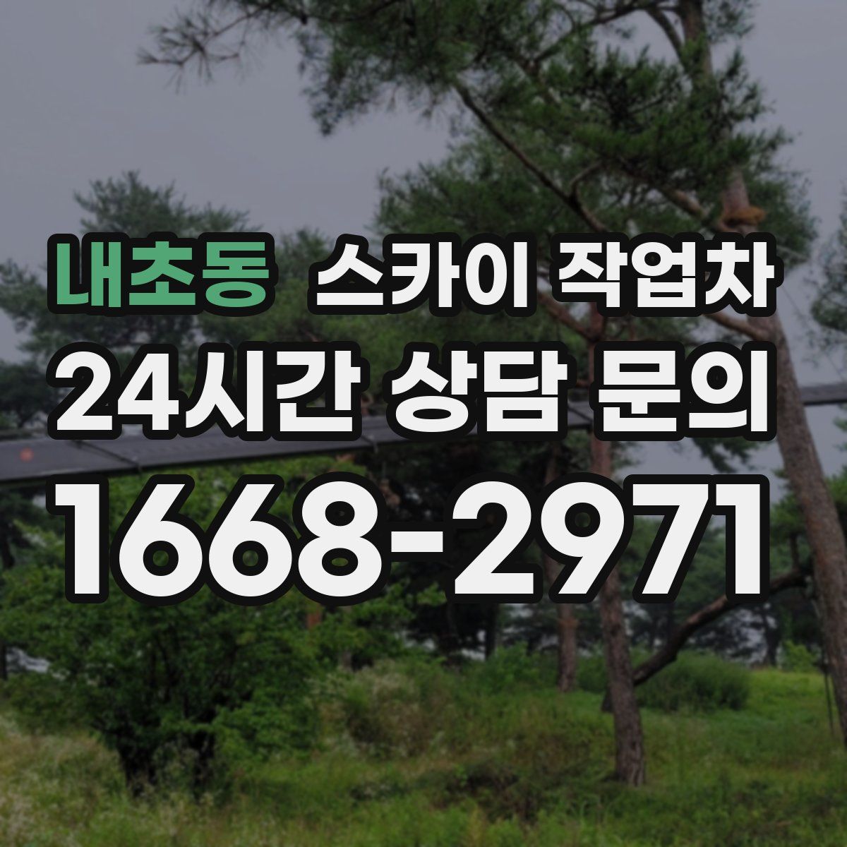 내초동 스카이 작업차